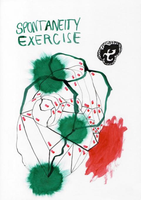 06. Justyna Scheuring, Spontaneity Exercise, ink drawing, 841 x 594mm; image courtesy of the artist