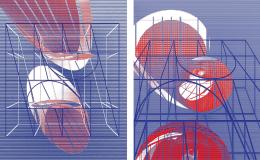 Aaron Paterson & Sarosh Mulla, Penumbral (2017); 1 & 2 of 4 screenprints; images courtesy of the artists