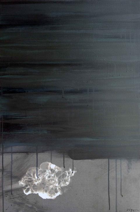 Alby Yap, Phantom Soul 2012, mixed media on canvas, 500 x 700mm; image courtesy of the artist