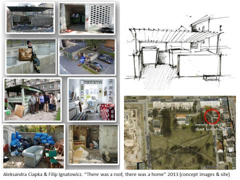 Aleksandra Ciapka & Filip Ignatowicz (PL), “There was a roof, there was a home” 2013 (concept images)