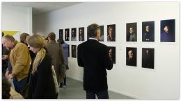 Alexander Ilin's portrait project in Lost in a Dream at Snake Pit; photo by Sait Akkirman courtesy of artsdiary.co.nz