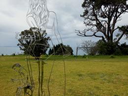 Anah Dunsheath, Communication Breakdown 2012, NZ Sculpture OnShore 2012; photo by Rob Garrett