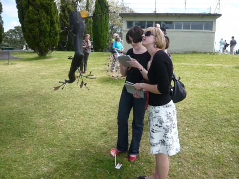 Andrea du Chatenier, NZ Sculpture OnShore exhibition 2008, photo by Rob Garrett