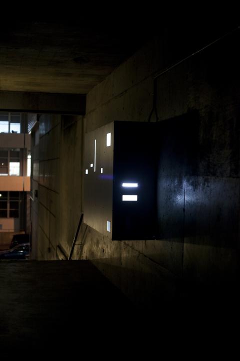 Anthony Phillip Cribb, The view upon ascending-descending a stair, 2010, Micro Sites, night