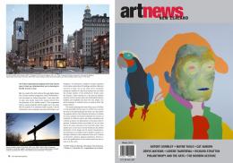Antony Gormley interview, ArtNewsNZ Winter 2015, p78 & cover