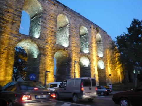 Aquaduct near the Golden Horn, Istanbul, photo by Rob Garrett