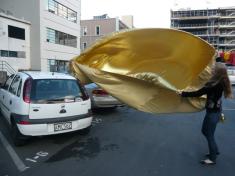 Ines Tartler (GER), "Auto Garage: The Golden Garage Service" May 2009, Auckland; photo by Rob Garrett