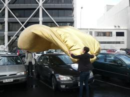 Ines Tartler (GER), "Auto Garage: The Golden Garage Service" May 2009, Auckland; photo by Rob Garrett