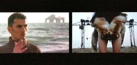 Bahar Behbahani and Almagul Menlibayeva. Ride the Caspian (2011) video still, courtesy of the artist