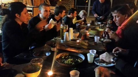 Banquet at la Station; photo by Rob Garrett