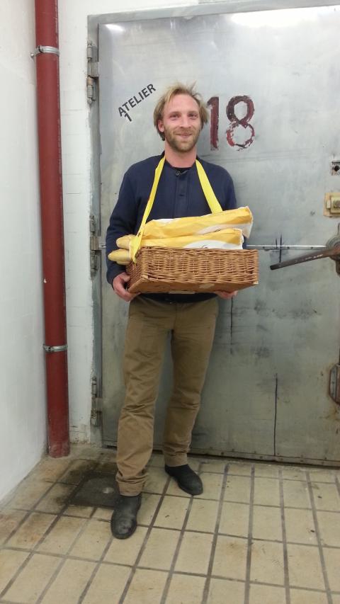 Banquet preparation at la Station with Aurelien Cornut-Gentille; photo by Rob Garrett