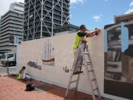 Alexandra Petrovic, "Untitled" in Bare Rock & Backbones emerging artists public art project, 2008-2009, Britomart; photo by Rob Garrett