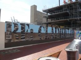 Karena Way, "Lodgement" in Bare Rock & Backbones emerging artists public art project, 2008-2009, Britomart; photo by Rob Garrett