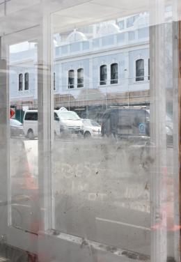 Bent (CL_NZ), time in material form (2018), site-specific installation at Corner Window Gallery; photo by Bent