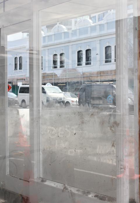 Bent (CL_NZ), time in material form (2018), site-specific installation at Corner Window Gallery; photo by Bent