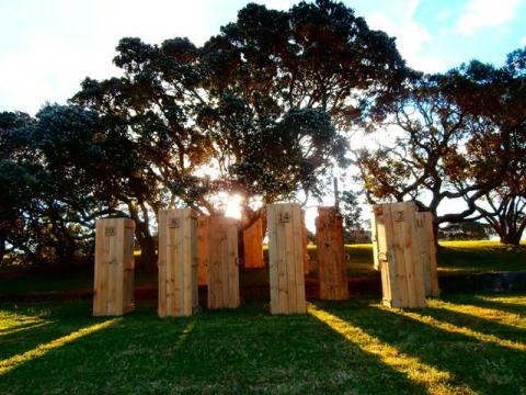 Bernie Harfleet, 14, 2012, NZ Sculpture OnShore 2012; photo by Jude Gibson