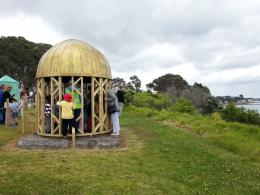 Brendan McGorry, Holy of Holies 2012, NZ Sculpture OnShore exhibition 2012; photo by Rob Garrett