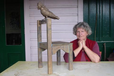 Bronwynne Cornish, NZ Sculpture OnShore exhibition 2008, photo courtesy of the artist