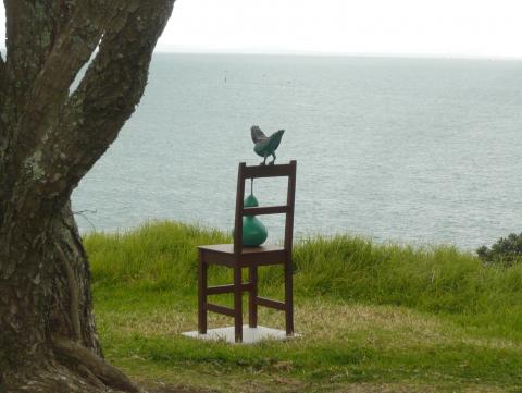 Bronwynne Cornish, NZ Sculpture OnShore exhibition 2010, photo by Rob Garrett