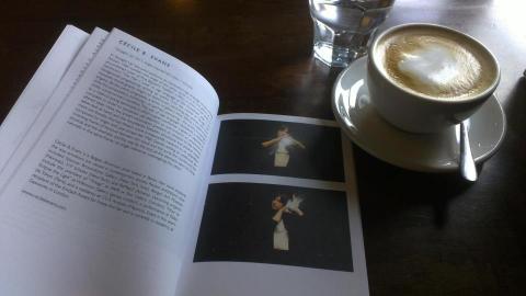 Checking the printer's proof of “Lost in a dream” catalogue over Sunday morning coffee... Beautiful design by Ophelia King; photo by Rob Garrett