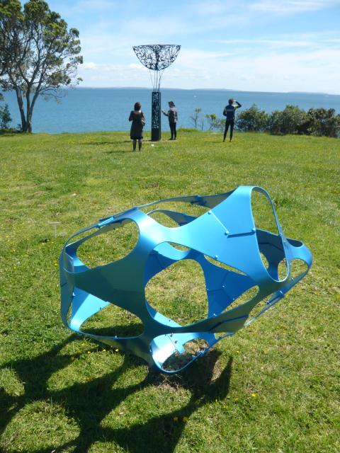 Chiara Corbelletto, NZ Sculpture OnShore exhibition 2008, photo by Rob Garrett