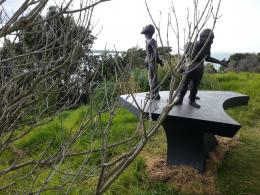 Chris Moore, In the Shadows 2012, NZ Sculpture OnShore 2012; photo by Rob Garrett