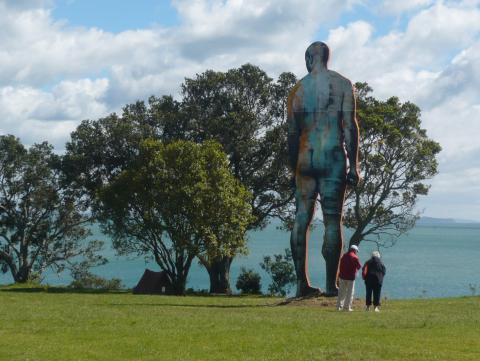 Christian Nicolson, NZ Sculpture OnShore exhibition 2010, photo by Rob Garrett