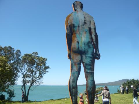 Christian Nicolson, NZ Sculpture OnShore exhibition 2010, photo by Rob Garrett