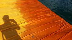 Christo and Jean-Claude's "The Floating Piers" 2016, Lake Iseo, Italy; photo by Rob Garrett (2016-06-28)