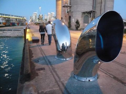 COMPANY (Aamu Song and Johan Olin), Sounds of Sea 2011, Wynyard Quarter; photo by Rob Garrett