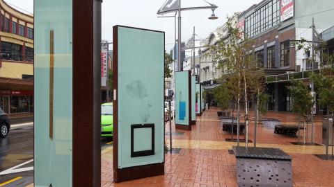 Daniel von Sturmer, Production Still, Improbable Stack, 2013; Courtenay Place Park; photo by Rob Garrett