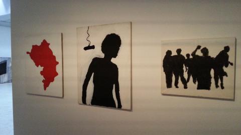 David Ter-Oganyan, Nagorno-Karabakh, 2011; Silhouette II, 2009; and Riots, 2009; photo by Rob Garrett