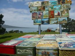 Donna Sarten, NZ Sculpture OnShore exhibition 2008, photo by Rob Garrett