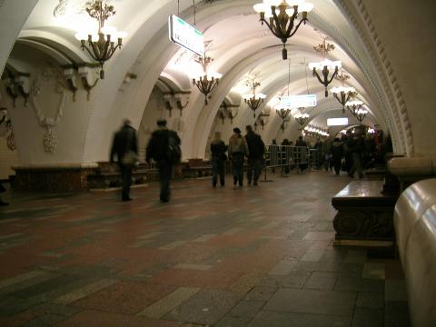 Moscow Metro, March 2007, photo by Rob Garrett