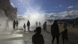 Fujiko Nakaya, "Chasm" 2012, Cockatoo Island, photo by Rob Garrett