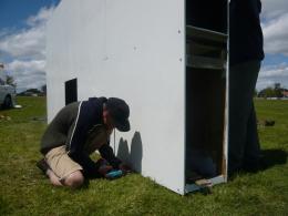 Gaby Montejo, NZ Sculpture OnShore exhibition 2010, photo by Rob Garrett