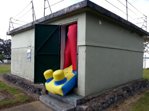 Gaby Montejo, Snake in the Tunnel 2012, NZ Sculpture OnShore 2012; photo by Rob Garrett