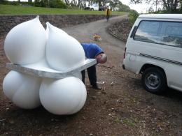 George Andrews, NZ Sculpture OnShore exhibition 2008, photo by Rob Garrett