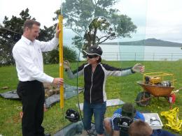 Gill Gatfield, NZ Sculpture OnShore exhibition 2008, photo by Rob Garrett