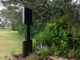 Gill Gatfield, The Snake Charmer 2012, NZ Sculpture OnShore exhibition 2012; photo by Rob Garrett