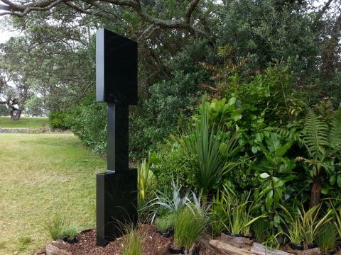 Gill Gatfield, The Snake Charmer 2012, NZ Sculpture OnShore exhibition 2012; photo by Rob Garrett