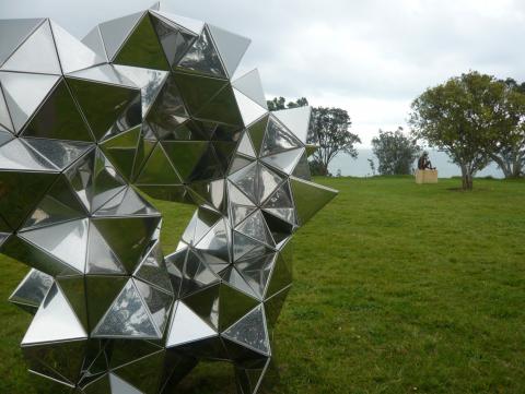 Gregor Kregar, NZ Sculpture OnShore exhibition 2010, photo by Rob Garrett