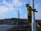 Guerrilla sculpture in Wellington commemorating NZ WWI conscientious objectors (anonymous); photo courtesy of Peace Action Wellington