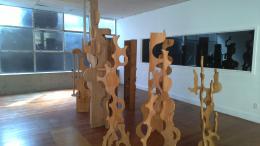 Installation week: Grant Gallagher's forest of never-before-seen wooden sculptures from 1999-2001