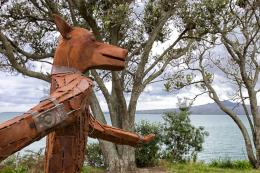 James Wright, Rover in the Clover 2012, NZ Sculpture OnShore 2012; photo by Mark Meredith