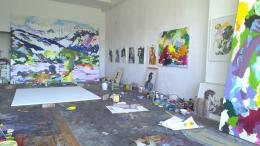 Katrin Kampmann studio, Berlin, May 2012; photo by Rob Garrett