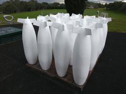 Lang Ea, W.O.M.D. 2012, NZ Sculpture OnShore 2012; photo by Rob Garrett