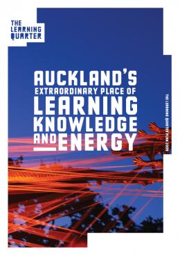 Learning Quarter Plan (2009), Auckland Council (cover)