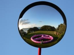 LGOP (Warwick Bell, Isaac McCormick and Suza Lawrence), Keeping Peace, Lest We Forget 2012, NZ Sculpture OnShore 2012; photo by Suza Lawrence