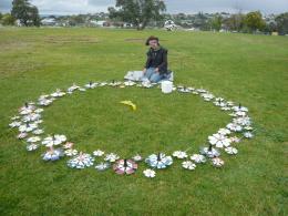 Linda Bruce, NZ Sculpture OnShore exhibition 2010, photo by Rob Garrett